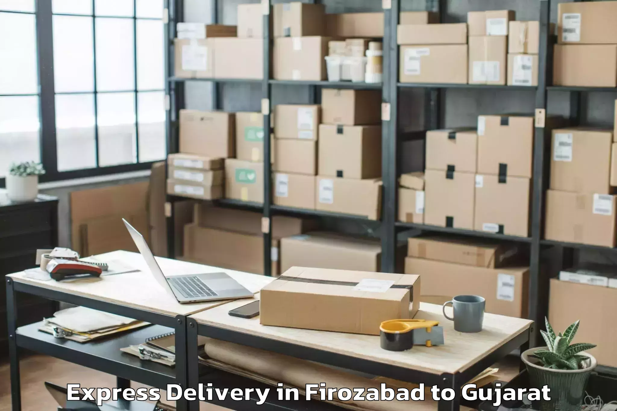 Firozabad to Vansada Express Delivery